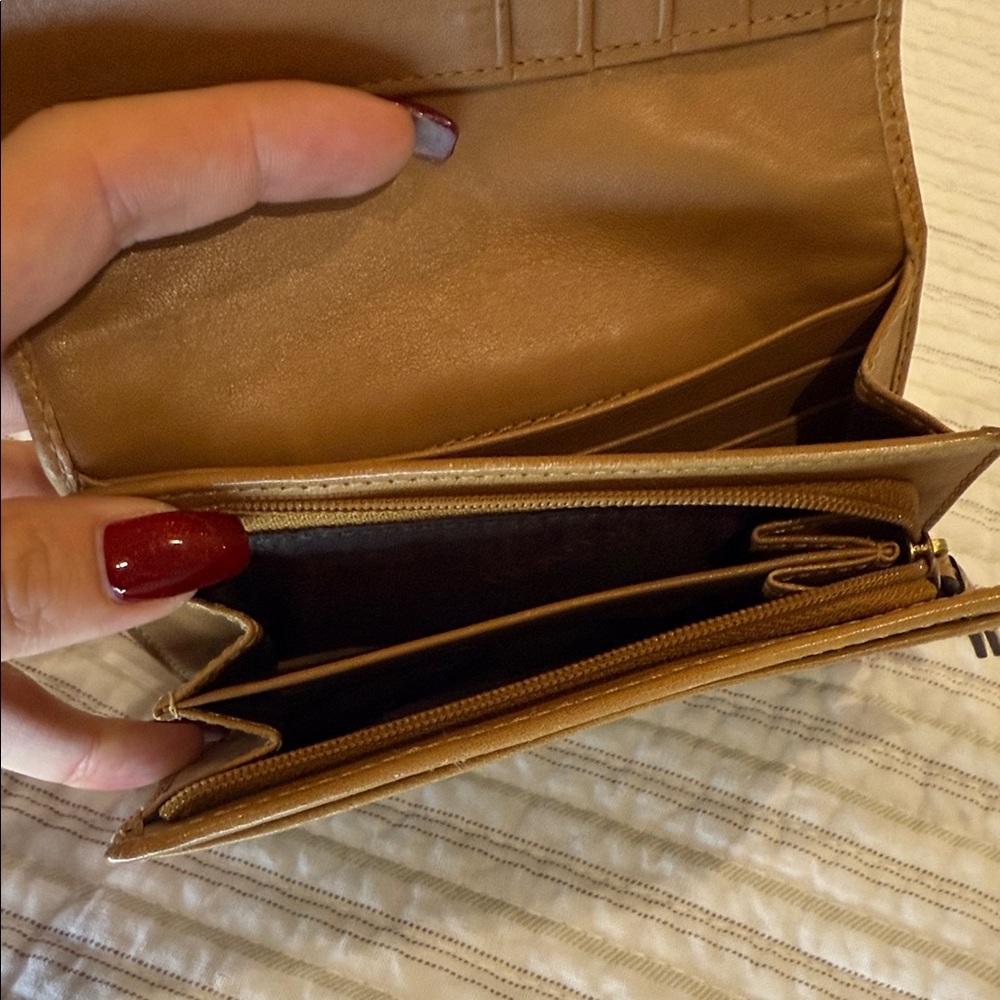 Coach Signature Canvas Wallet in Brown and Tan - Picture 9 of 11